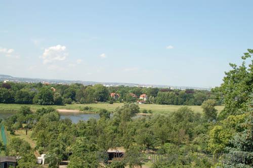 teilweise herrlicher Blick über das Elbtal