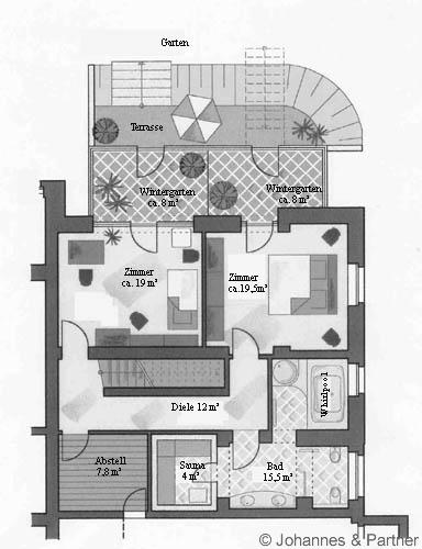 Grundriss untere Ebene