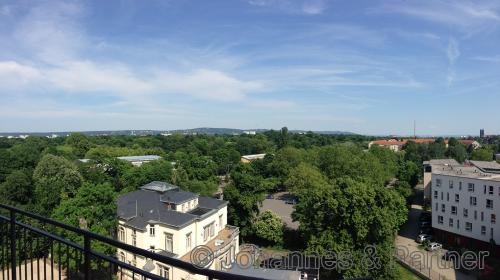Blick aus den Wohnungen