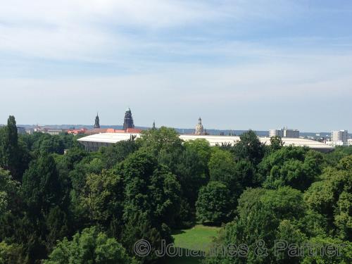 Blick aus den Wohnungen