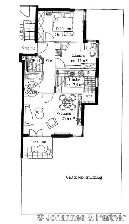 Grundriss obere Ebene