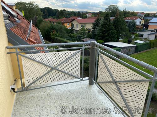 Balkon und Ausblick