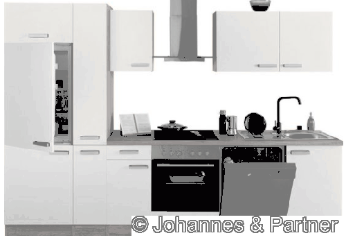 geplante Einbauküche