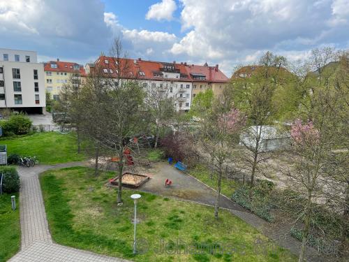 Blick vom Balkon