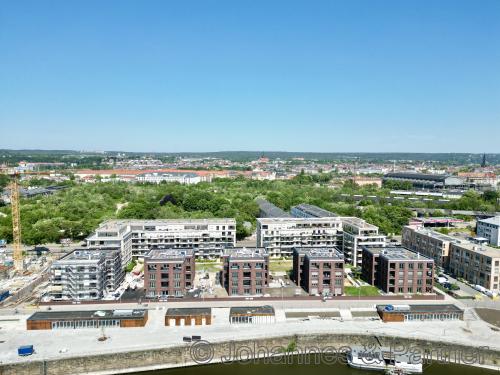 Ansicht aus dem Hafen