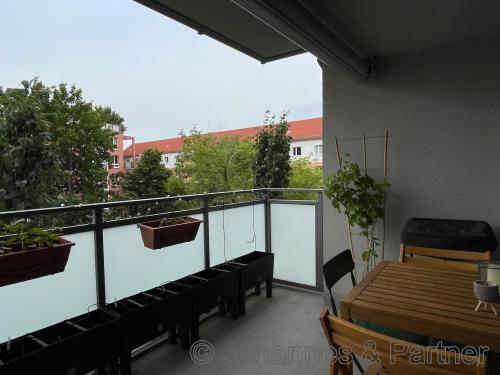 Balkon und Ausblick