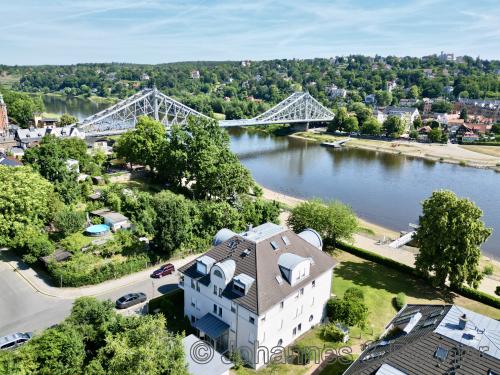 Lage des Hauses am Blauen Wunder