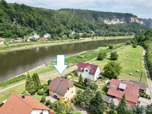 Hausansicht mit Markierung