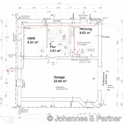 Grundriss Souterrain & Garage