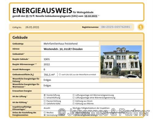 Auszug aus dem Energieausweis