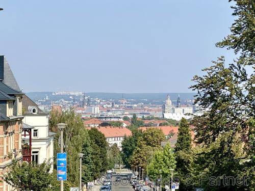 herrlicher Blick vom oberen Ende der Westendstraße in die Altstadt