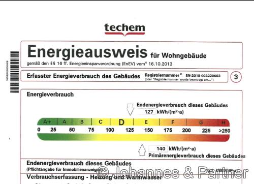Auszug aus dem Energieausweis