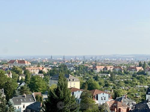 herrlicher und vollkommen freier Blick über Dresden