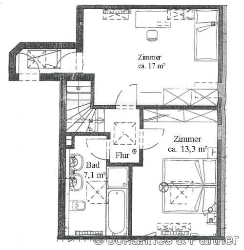 Grundriss obere Ebene