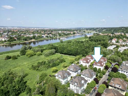 Lage des Hauses in ruhiger & grüner Bestlage von Dresden-Loschwitz