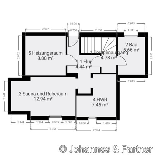 Grundriss Souterrain
