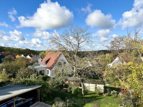Blick vom Balkon des Obergeschosses