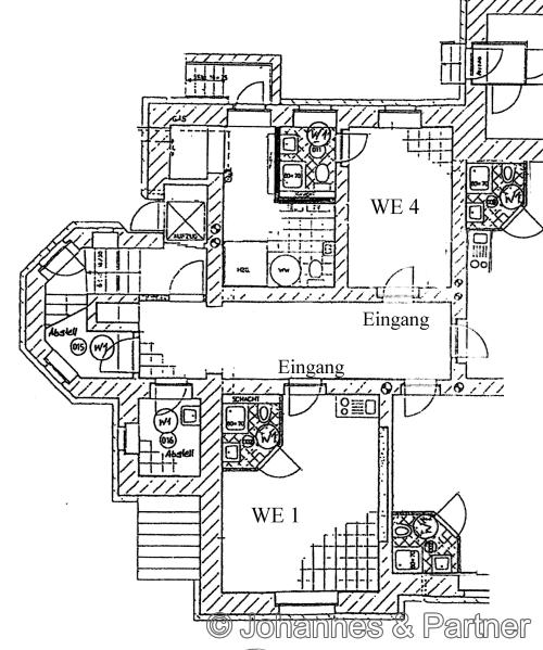 Grundriss WE 1 und WE 4