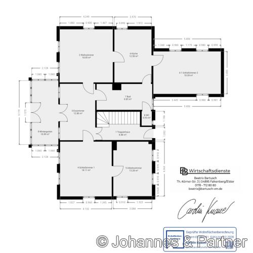 Grundriss Haupthaus Erdgeschoss