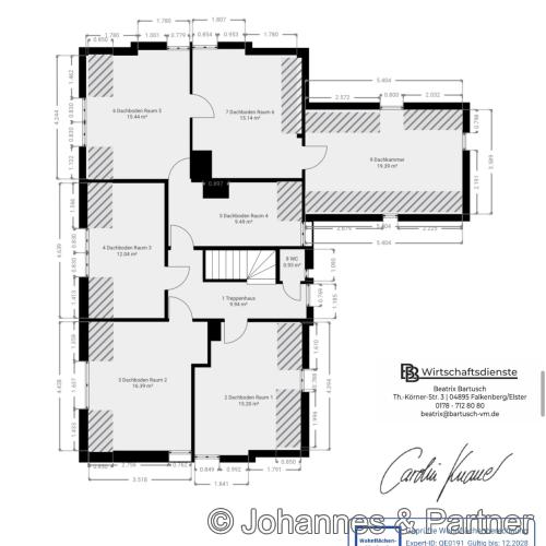 Grundriss Haupthaus Dachgeschoss