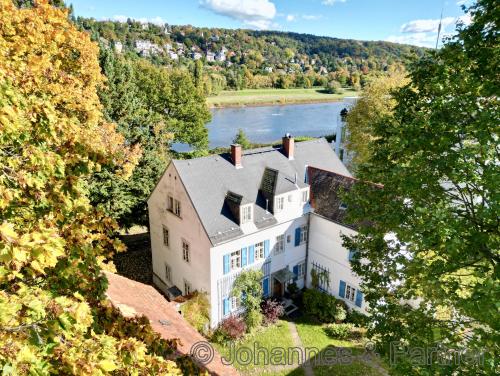 Lage des Hauses an der Elbe