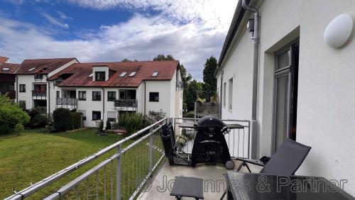 Balkon und Ausblick