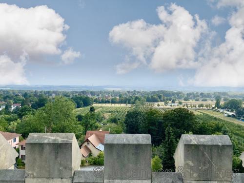 Blick vom Turm der obere Terrasse