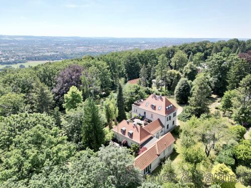 Lage des Hauses am Elbhang