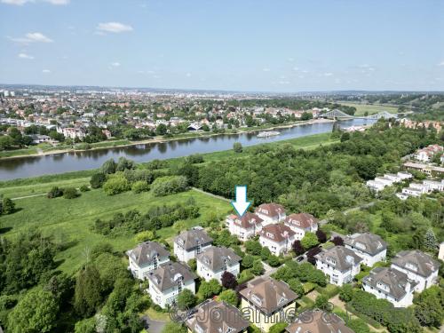 Lage des Hauses in Loschwitz