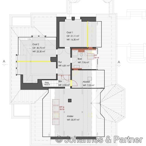 Grundrissvariante Dachgeschoss