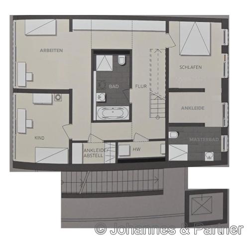 Grundriss untere Ebene
