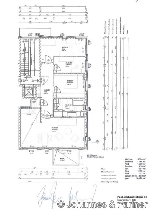 Grundriss der WE 03